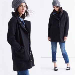 Madewell Women's Classic Black Pea Coat